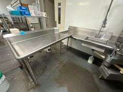 American Dish Service Upright Dish Machine w/ Dish Tables - Model AFC-3D-S - Serial No. 58468 - 120V - 77in x 94in x 72in