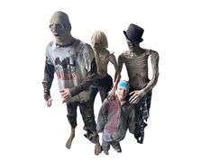 Family of Zombies - 1 Zombie Midget - Tallest Approx. 6ft