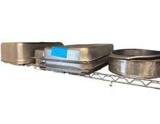 Stainless Steel Pans 6 Full Size Plus 1 6” Deep and 2 1/4 Size