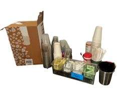 Disposable Coffee Boxes - Coffee Stirrers, Cups, Creamer, Condiment Holder