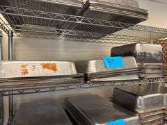 12 Full Size Hotel Pans plus 3 Deep 1/2 Size