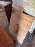 Wooden Stand with Contents - 20in x 29in x 17in