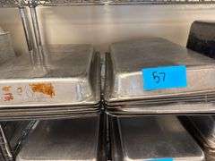 12 Full Size Hotel Pans plus 3 Deep 1/2 Size
