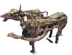 Zombie Cow Prop - Wood and Bone - Approx. 80in x 25in x 58in
