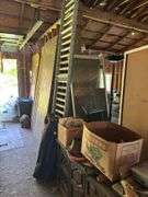 Road Signs, Antique Stereo Cabinet and other Parts and Misc.