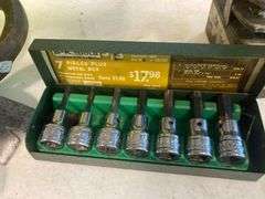 Various Sized Sockets, Various Drill Bits