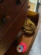 Wooden Dresser and Contents - 21in x 34in x 46in