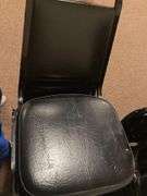5 Black Padded Dining Chairs