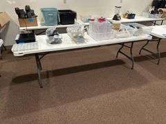 Two 8ft Lifetime Foldable Tables