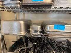 Stainless Steel Pans 6 Full Size Plus 1 6” Deep and 2 1/4 Size
