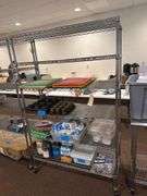 NSF 6 Tier Adjustable Wire Shelf on Casters 47.75" W x 18" D x 75.