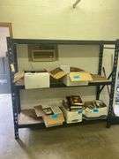 Metal Shelving Unit with Wooden Shelves, 6ft x 2ft x 6ft