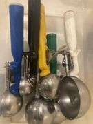 2 Bins with Assorted Ice Cream Scoops
