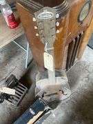 Philco 38-5 Console Radio, Vintage Truetone Guitar with Case