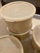 Plastic Storage Bin with Food Storage Containers, Cookie Press