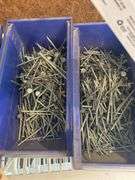 Lot of Nails, Assorted Bolts with Nuts, Chain for Chainsaw, and Miscellaneous Metal Parts