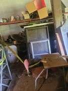 Contents in Taped Area - Desk - Rack - Windows- Various Hardware