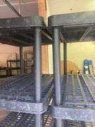 Black Plastic Storage Shelves 3ft x 20in x 6ft