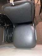 5 Loft Black Padded Dining Chairs
