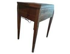 Rusted Metal Coffee Table with out Top, Box of Wood Decorations, Wooden Nightstand