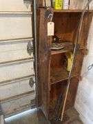 Wooden Storage Unit With Shelves, Approx 60in x 21in x 12in