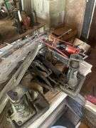 Table Contents - Split Block, Heavy Duty Wrenches, Scrap, Mechanical Jack, Other Miscellaneous Items