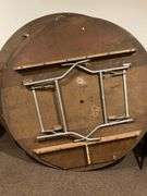 2 6ft Round Wooden Folding Tables