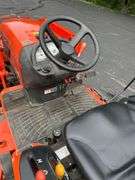 Kubota B2620 HST Tractor w/ 50in Front End Loader, 60in Mower Deck, and ROPS - Serial No. 56717 - *ONLY 277 Hours* - 3 Pt Hitch and PTO - Front End Loader (Model LA364)(Serial No. B1885) - Mower Deck (Model RCK60-29B)(Serial No. 21870) - ROPS (Model SFB-F292)(Serial No. 74324)