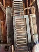 Large Lot on Wall - Rollers, Lumber, Doors and Frames, Etc.