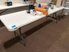 Two 8ft Lifetime Foldable Tables