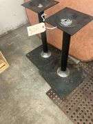 Leaf Shaped Wooden Table with 2 Legs and Screws