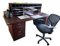 Desk with Credenza