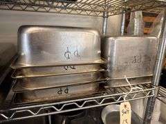 12 Full Size Hotel Pans plus 8 Assorted