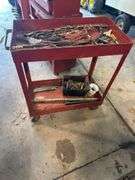 Steel Rolling Tool Cart With Tool Assortment