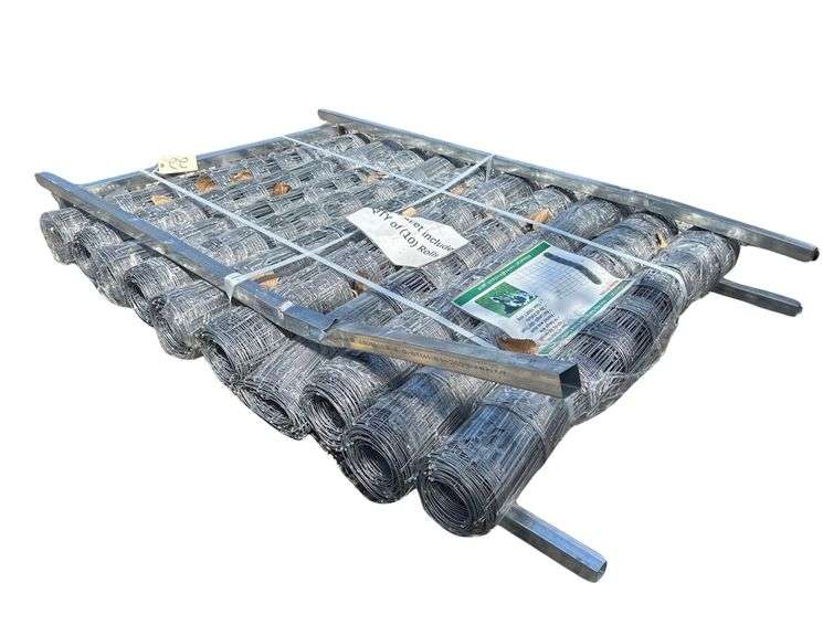 10 Rolls of Hot-Dip Galvanized Field Fence - 1,000ft Long Total image