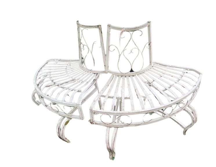 2 Pieces of a Tree Bench 42x32 Inches image