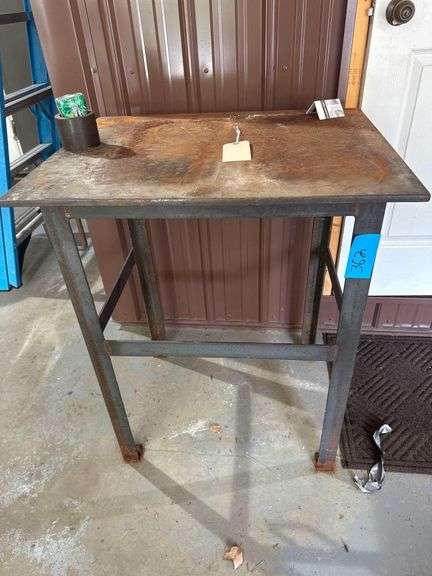 Heavy SteEl Work Table - 30”x24” Top and 36” Tall image