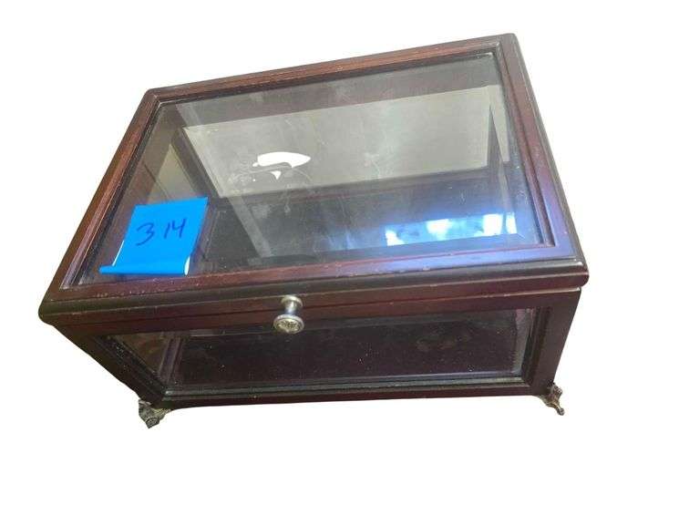 Vintage Glass Case Approx 12x8x6in image