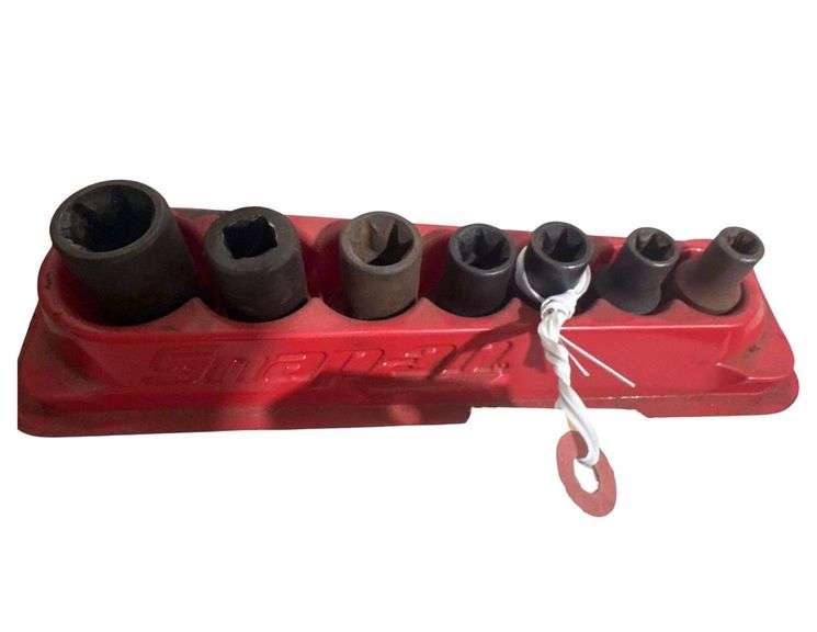 Snap-on 7-piece 3/8" Drive SAE 6-Point Impact Socket Set image