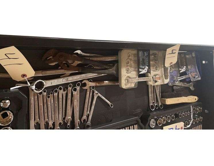All Wrenches in Drawer, 2 Boxes of Rachet Wrenches Many Craftsman Wrenches image