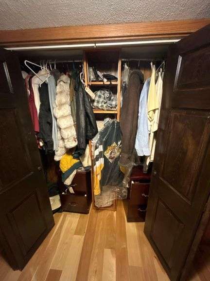 Lot of Coats and Clothes, Men’s and Women’s XL - Pittsburgh Pirates Men’s Jacket, Women’s Fur Jacket, Women’s Leather Jacket, etc image