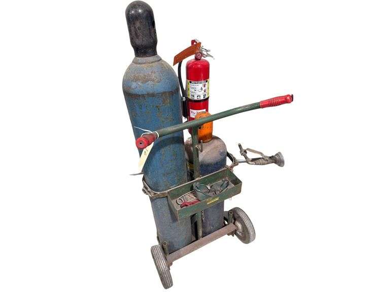 Oxygen & Acetylene Tanks on Dolly image