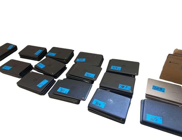 (4) HP 12in Chromebooks - Model 11 G6 EE - Includes 2 Chargers image