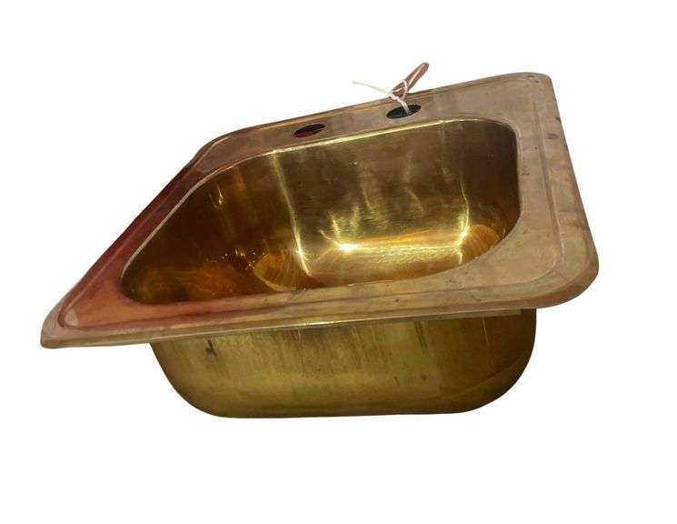 Brass Plated Sink 15x15x6 Inches a Virtually Indestructible Ball image
