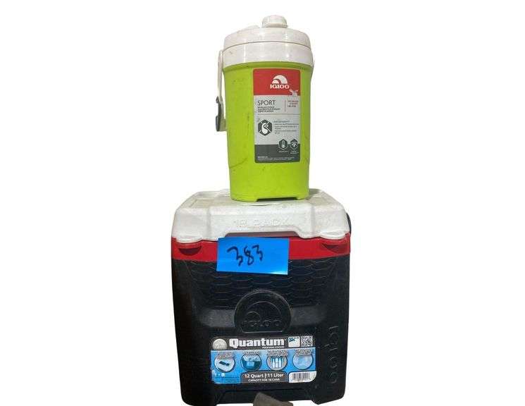 Igloo Sport Beverage Cooler 1/2gal, Igloo Quantum Personal Cooler 12qt image
