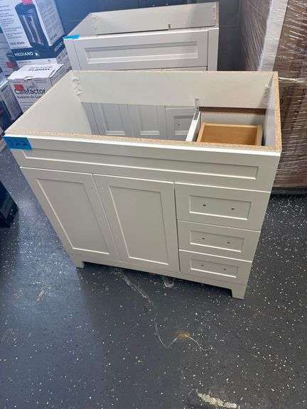 Wooden Bathroom Vanity- 36in. L. X 21.5 in. W. Xx34in. H. image