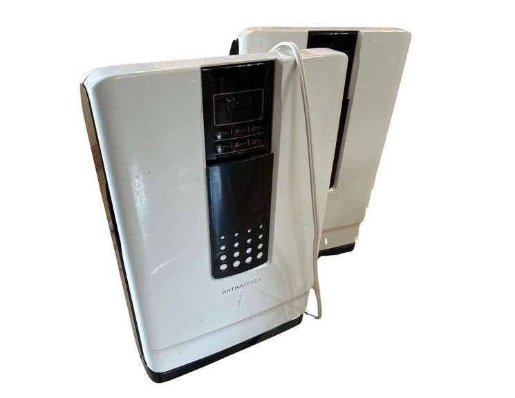 Lot of 2 Hathaspace Smart True HEPA Air Purifiers, 5-in-1 Large Room Air Cleaner and Deodorizer image