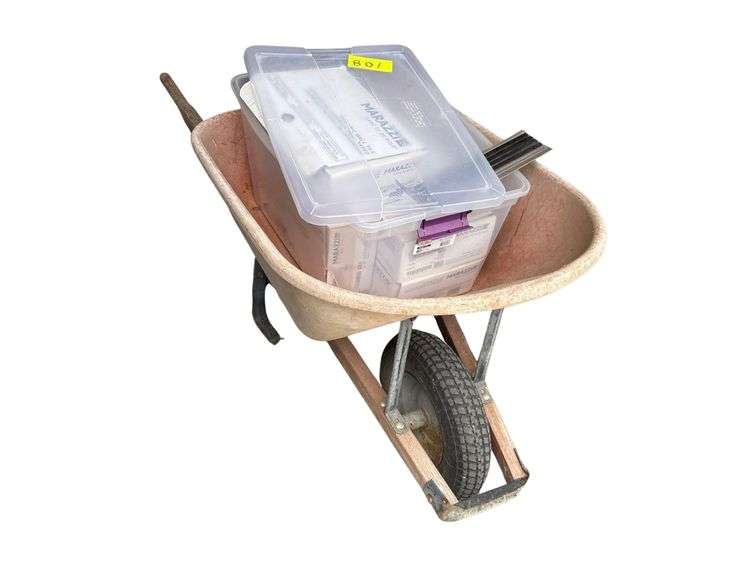 Wheel Barrel CONTENTS ON TOP NOT ICLUDED image