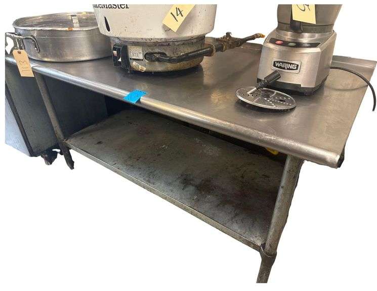 Stainless Steel Work Table w/ Under Shelf - 5’ x 30” x 30” image