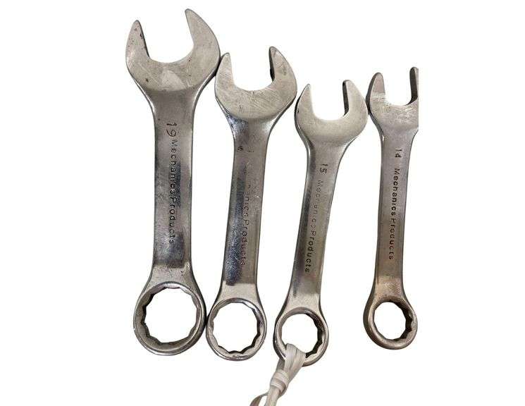 Set of Mechanics Products Stubby Wrenches, Metric 10-19mm image